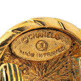 Chanel Gold-Plated Coco Mark Vintage Earrings