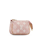 Louis Vuitton Jacquard Micro Pochette Accessoires Pink Clutch