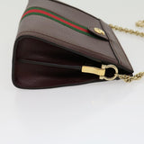 Gucci Marmont WebSherry Line Shoulder Bag Leather Red 503877493075 lt580