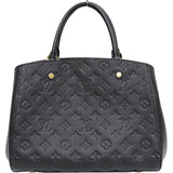 Louis Vuitton Montaigne MM Emplant Black 2way Shoulder Bag