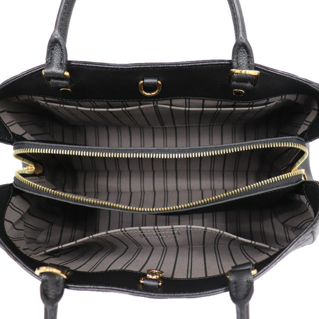 Louis Vuitton Montaigne MM Emplant Black 2way Shoulder Bag