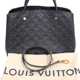 Louis Vuitton Montaigne MM Emplant Black 2way Shoulder Bag