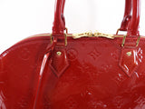 Louis Vuitton Red Vernis Pomme D'amour Alma GM Bag