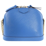 Louis Vuitton Blue Epi Alma Mini Chain Crossbody Bag
