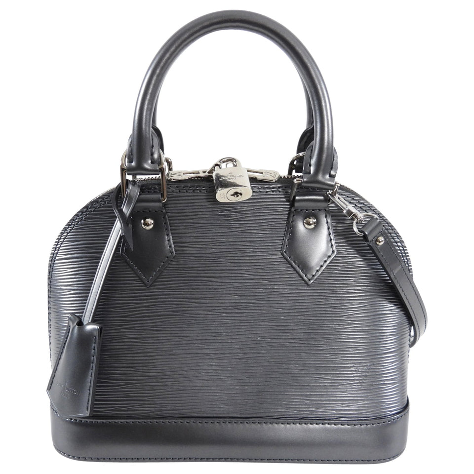 Louis Vuitton Grey Anthracite Epi Alma BB Crossbody Bag