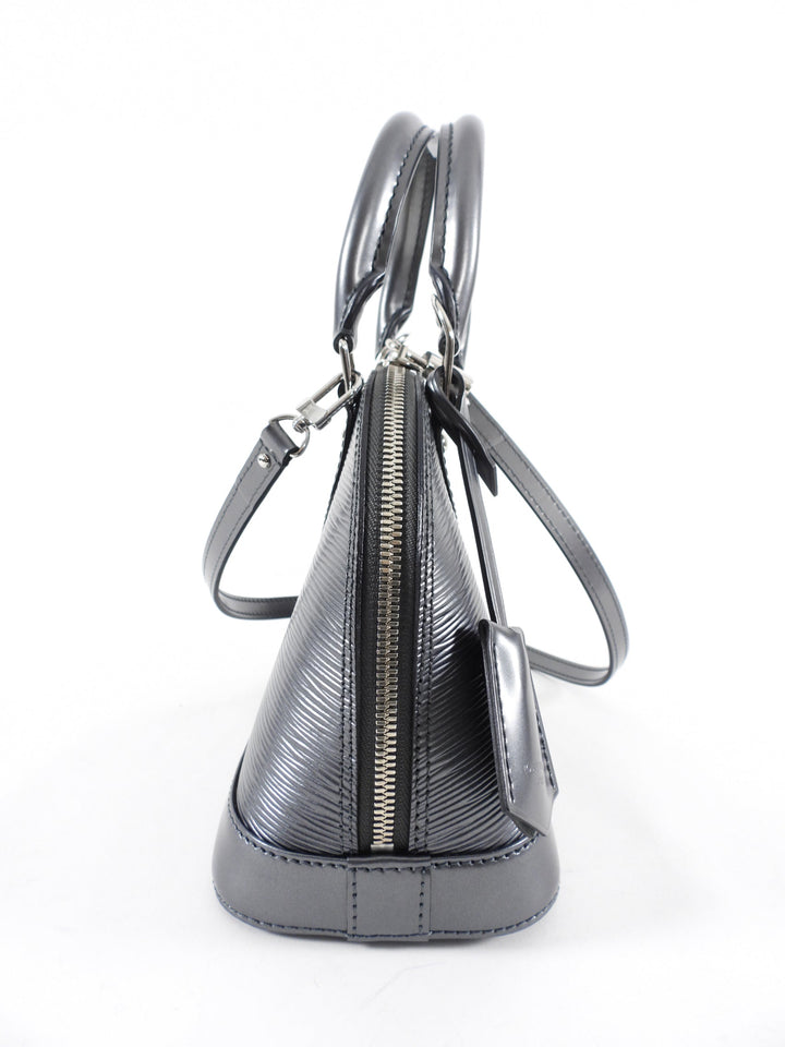 Louis Vuitton Grey Anthracite Epi Alma BB Crossbody Bag
