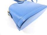 Louis Vuitton Blue Epi Alma Mini Chain Crossbody Bag