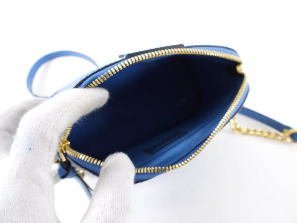 Louis Vuitton Blue Epi Alma Mini Chain Crossbody Bag
