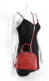 Louis Vuitton Red Epi Alma BB Crossbody Bag