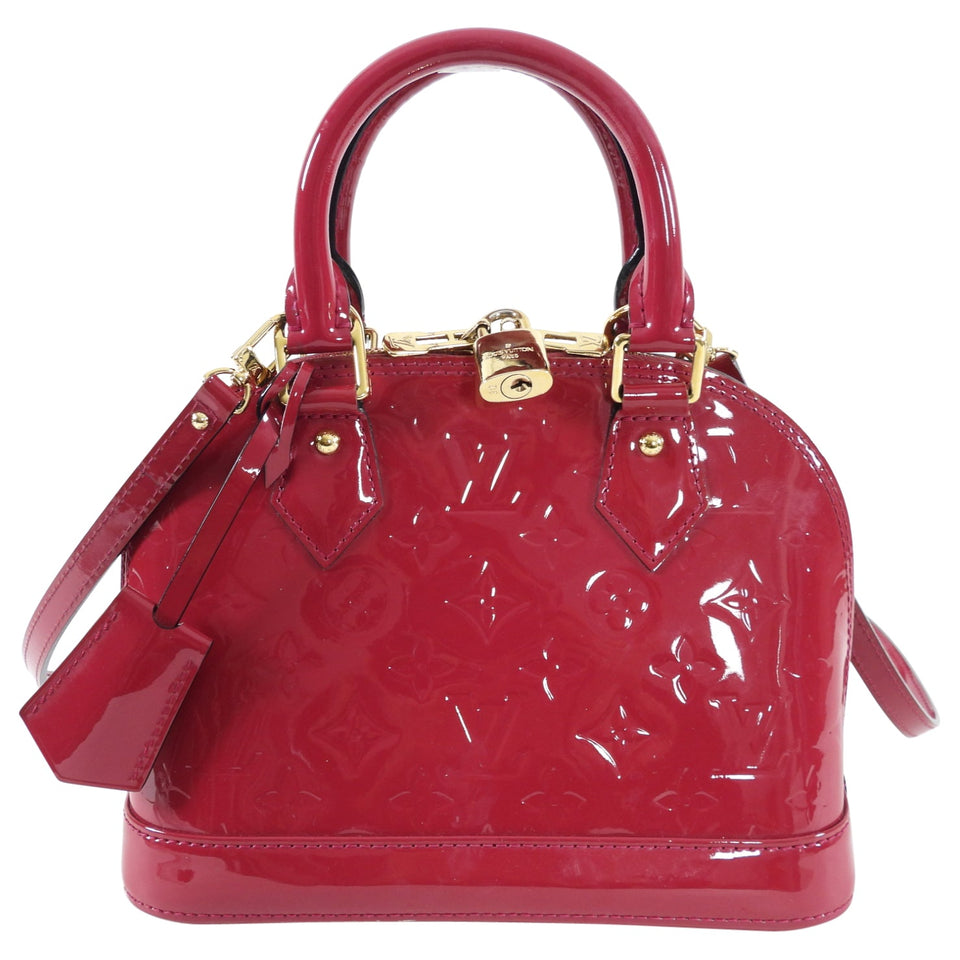 Louis Vuitton Alma BB Vernis Fuchsia Rose Indien Crossbody Bag