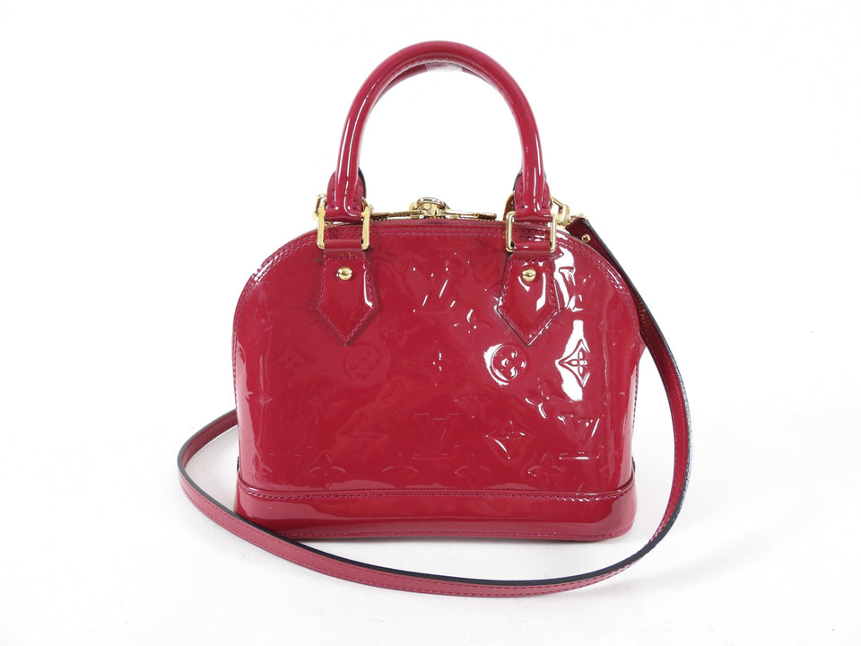 Louis Vuitton Alma BB Vernis Fuchsia Rose Indien Crossbody Bag