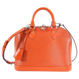 Louis Vuitton Orange Epi Alma PM Silvertone Hardware