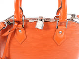 Louis Vuitton Orange Epi Alma PM Silvertone Hardware