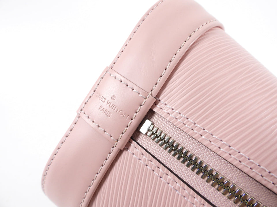 Louis Vuitton Light Pink Rose Ballerine Epi Alma PM with Charm