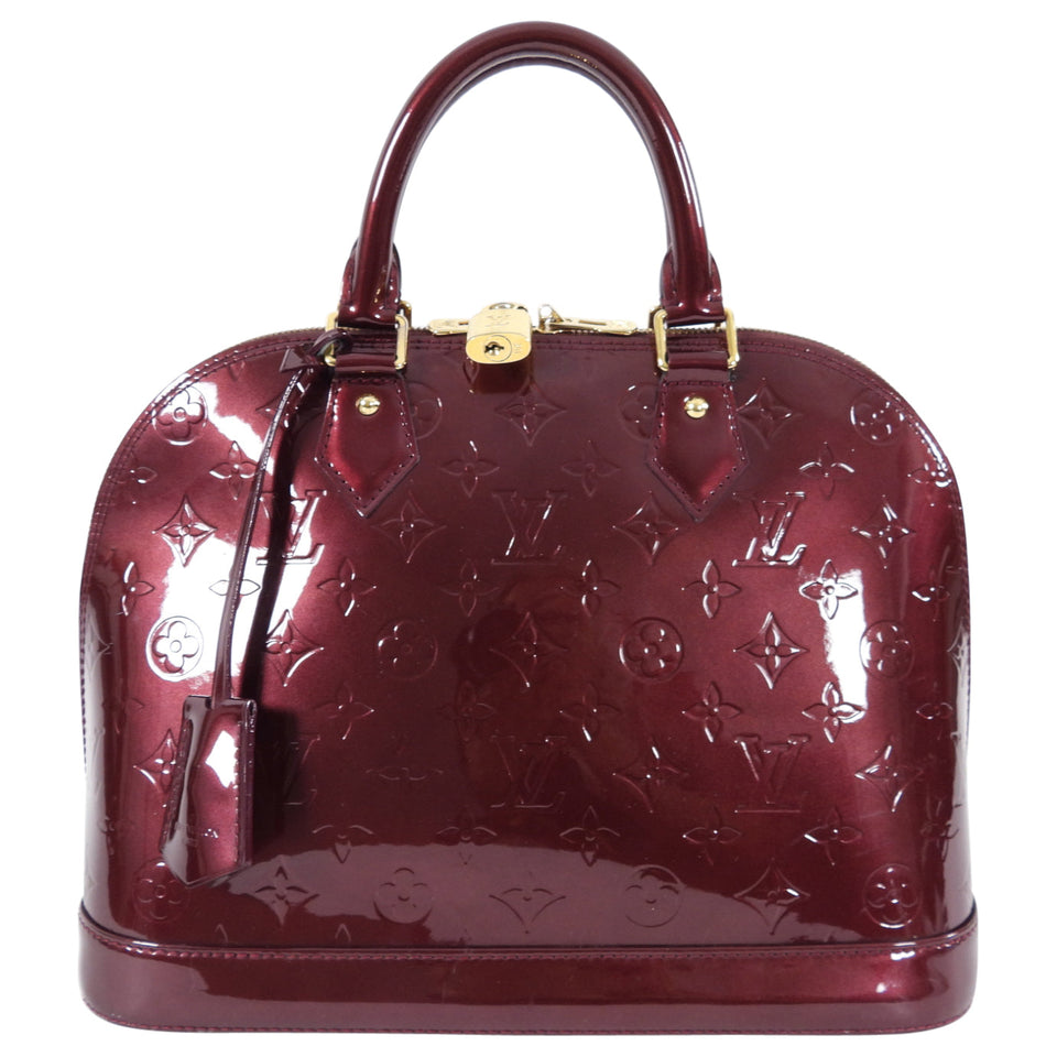 Louis Vuitton Alma PM bag in Monogram Vernis Rouge Fauviste