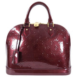 Louis Vuitton Alma PM bag in Monogram Vernis Rouge Fauviste
