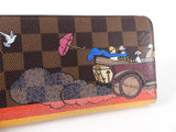 Louis Vuitton Damier Ebene Animation Christmas 2015 Evasion Zippy Wallet