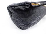 Louis Vuitton Black Leather Monogram Embroidered Limelight Altair Clutch