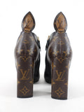 Louis Vuitton Black Leather and Monogram Rodeo Boots - 38 / USA 7.5