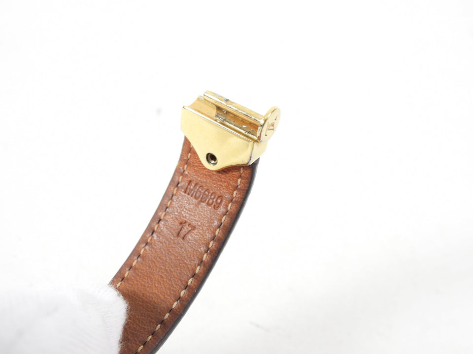Louis Vuitton Nano Monogram Leather Bracelet