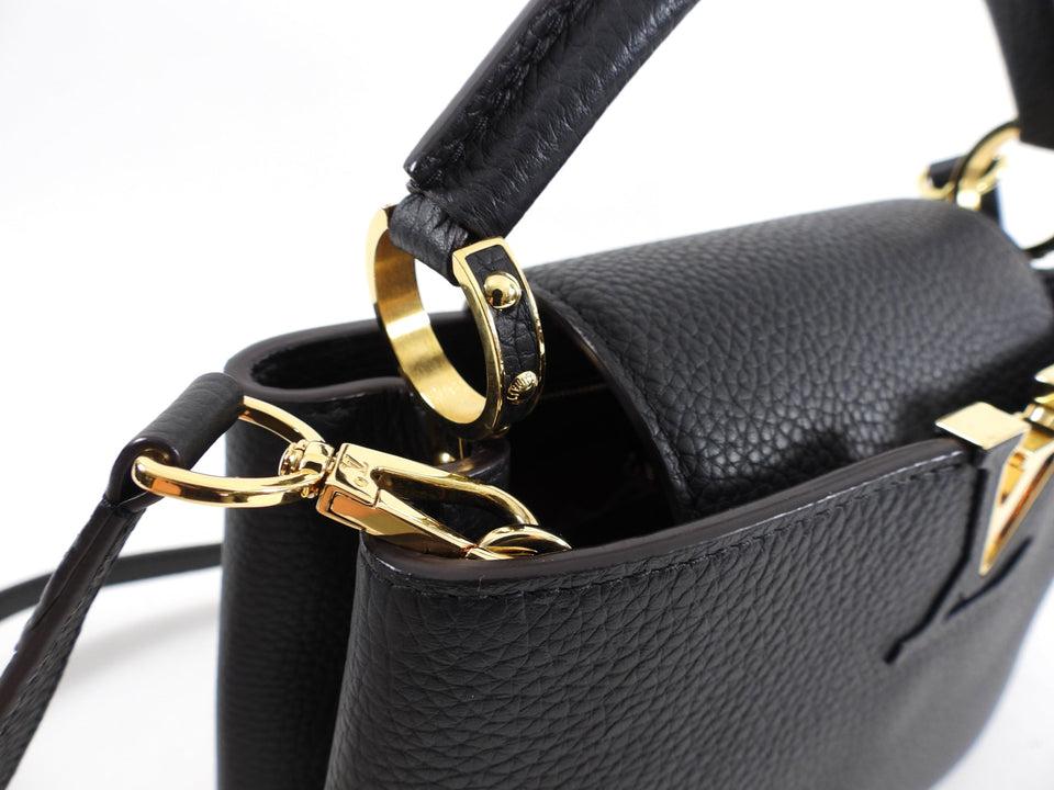 Louis Vuitton Black Taurillon Leather Capucines BB Crossbody Bag