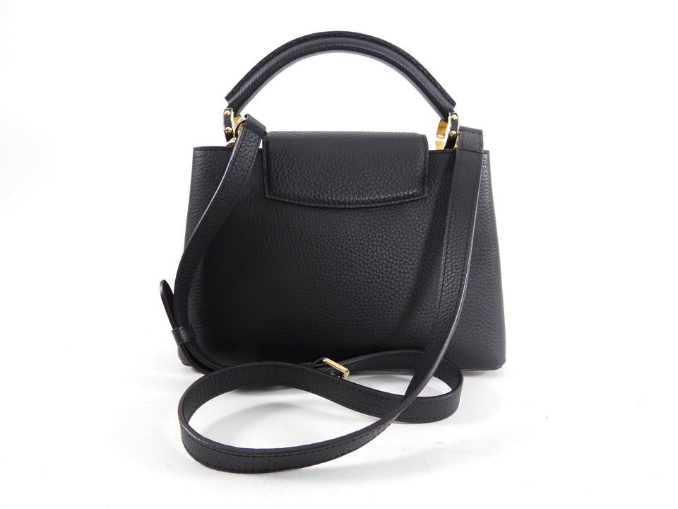 Louis Vuitton Black Taurillon Leather Capucines BB Crossbody Bag