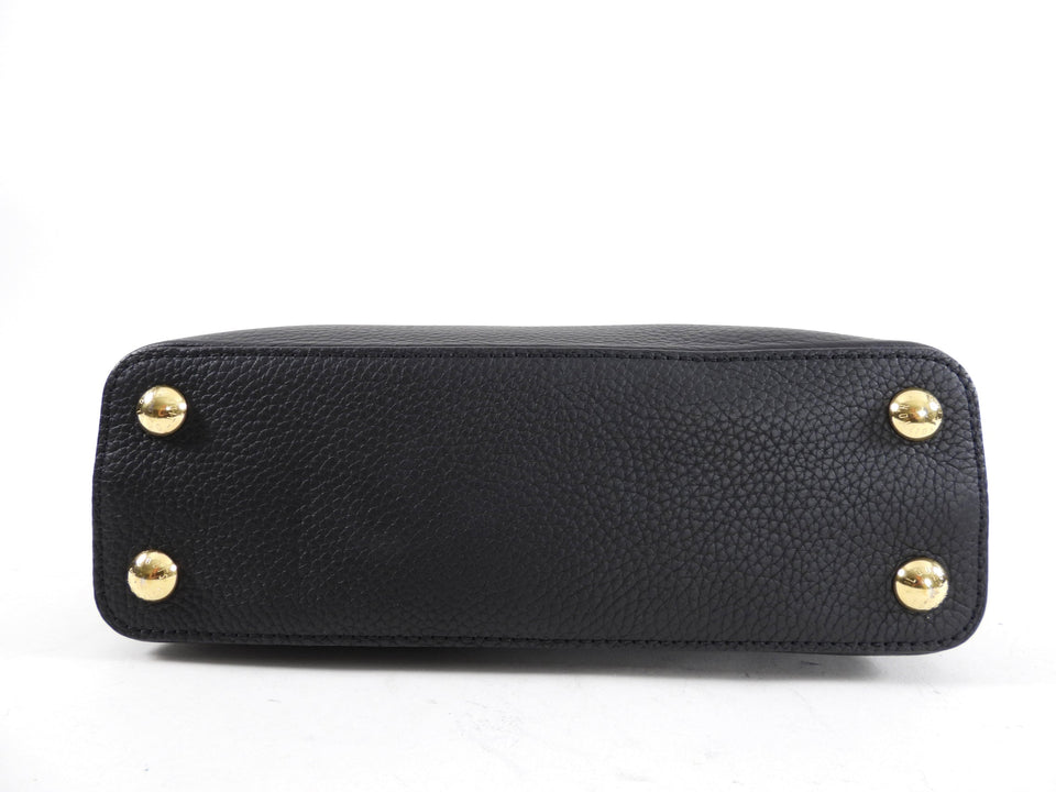 Louis Vuitton Black Taurillon Leather Capucines BB Crossbody Bag
