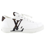 Louis Vuitton White Leather Low Top Monogram Charlie Sneaker - 36.5