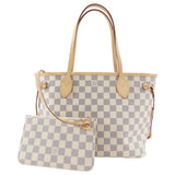 Louis Vuitton Damier Azur Neverfull MM Tote Bag with Insert