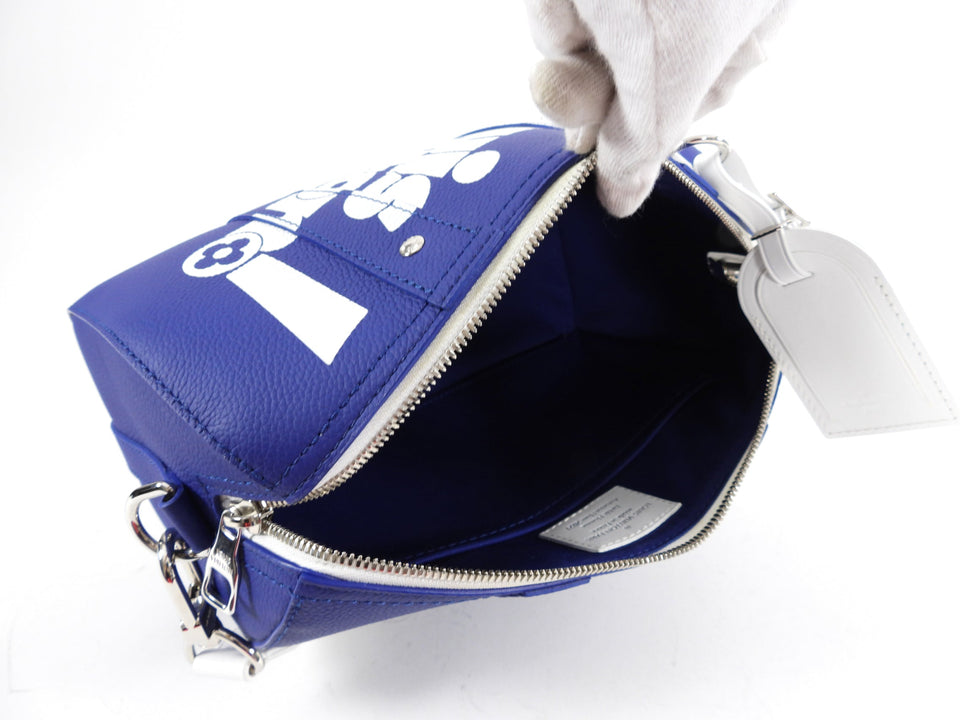 Louis Vuitton AW 2021 Virgil Abloh Blue City Keepall Bag