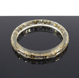 Louis Vuitton Clear and Gold Inclusion Thin Resin Bangle Bracelet