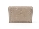 Louis Vuitton Taupe Empreinte Leather Compact Portefeuille Clea Wallet