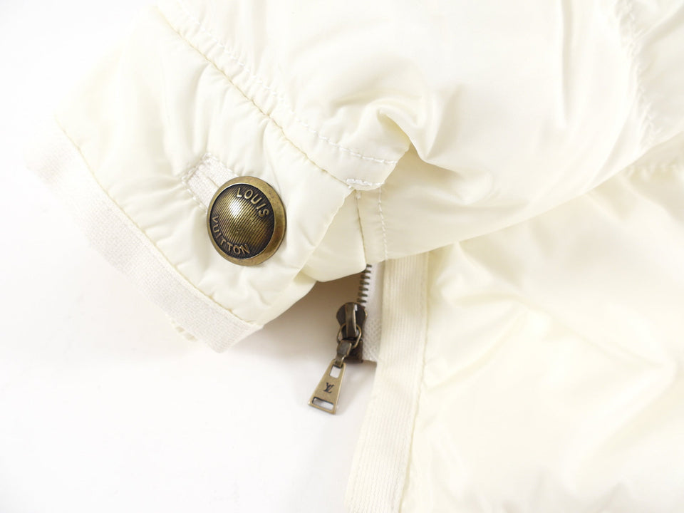 Louis Vuitton Ivory Down Filled Puffer Jacket - S