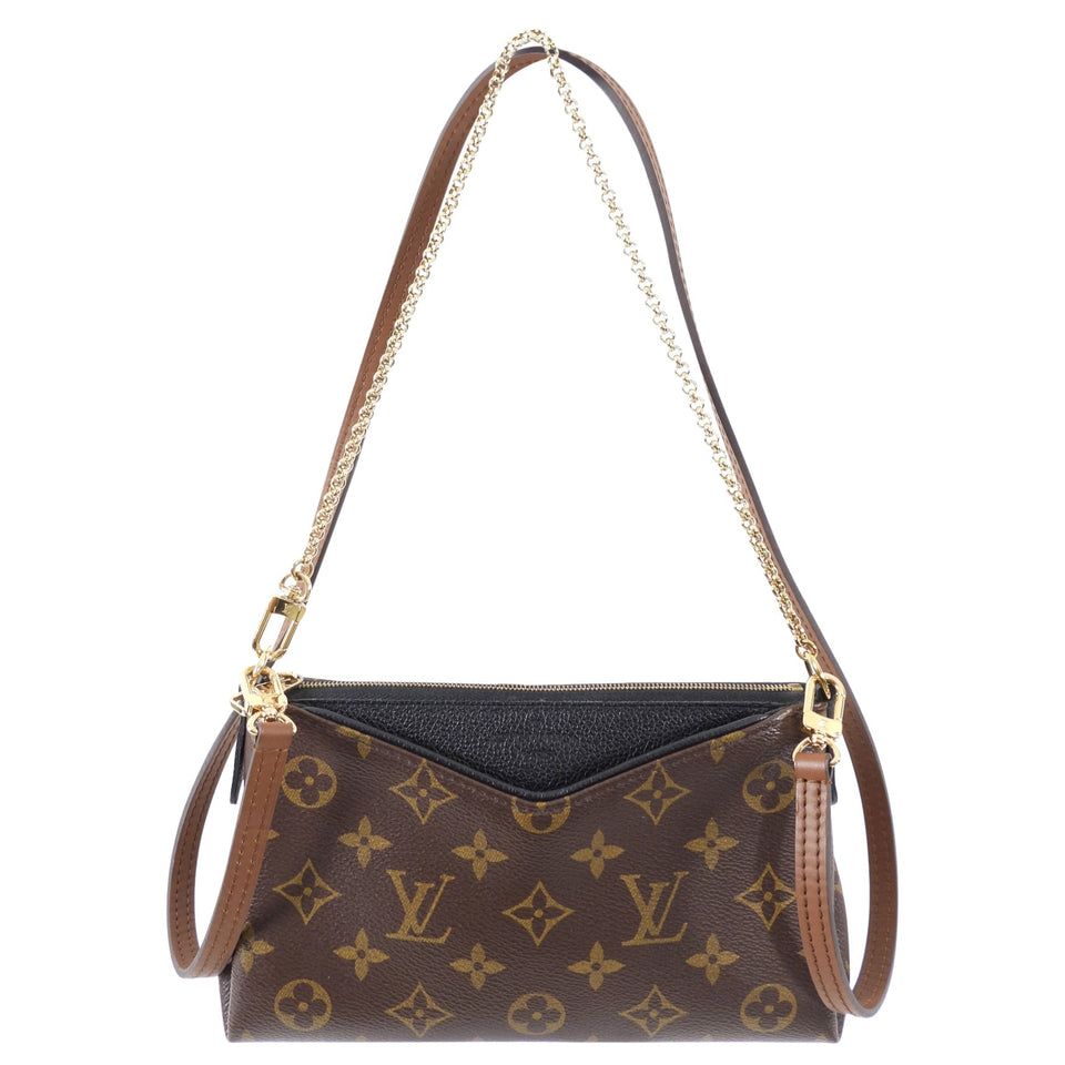 Louis Vuitton Monogram Canvas Pallas Clutch Convertible Crossbody Bag