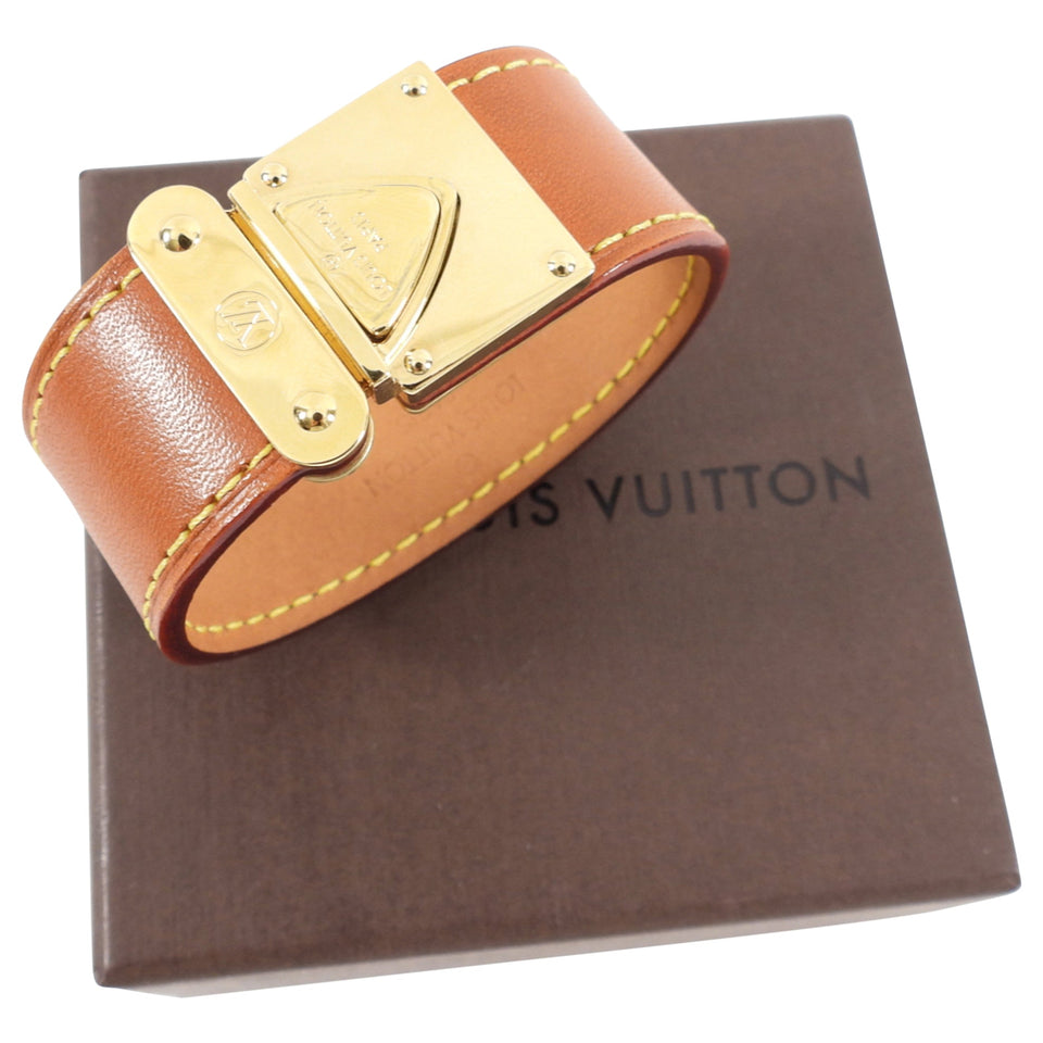 Louis Vuitton Koala Leather Nomade Cuff Bracelet