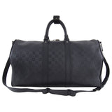 Louis Vuitton Damier Infini Black Keepall Bandouliere 45