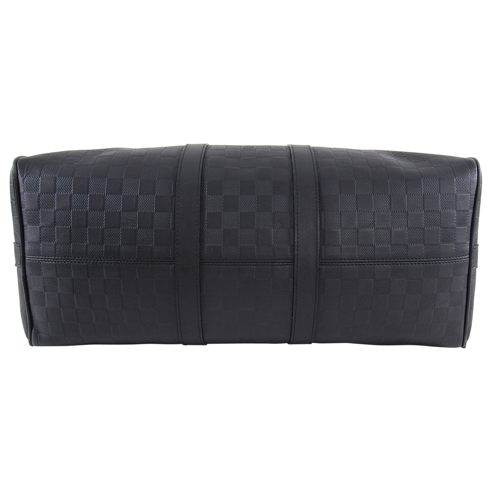 Louis Vuitton Damier Infini Black Keepall Bandouliere 45