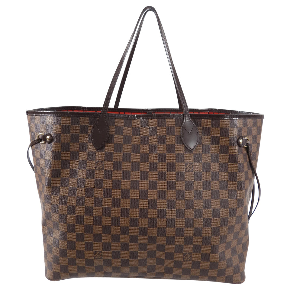 Louis Vuitton Damier Ebene Neverfull GM Tote Bag