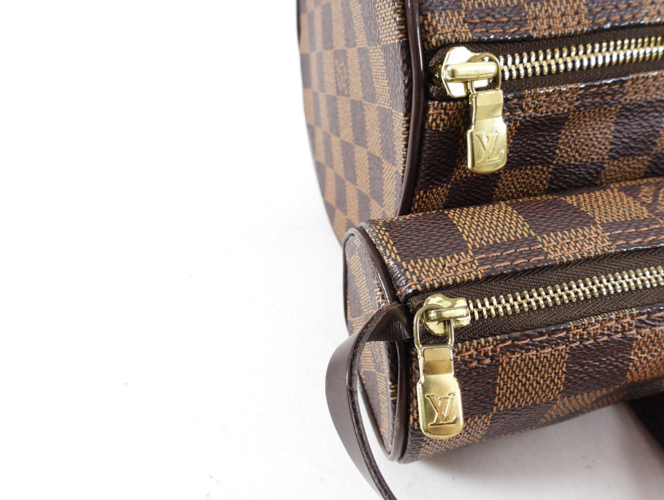 Louis Vuitton Damier Ebene Papillon 30 Roll Bag and Mini Bag Set