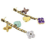 Louis Vuitton Ceramic Pendant Drop Earrings