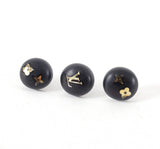 Louis Vuitton Trio of Logo Wood Stud Earrings