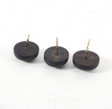 Louis Vuitton Trio of Logo Wood Stud Earrings
