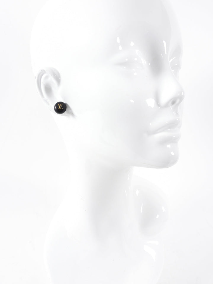 Louis Vuitton Trio of Logo Wood Stud Earrings