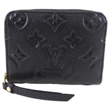Louis Vuitton Black Empreinte Leather Small Zip Wallet