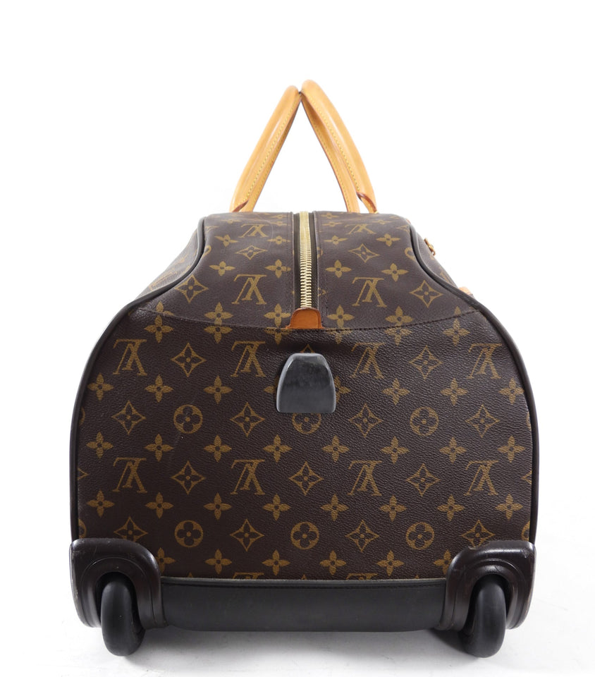 Louis Vuitton Eole 60 Monogram Rolling Luggage Travel Duffle Bag