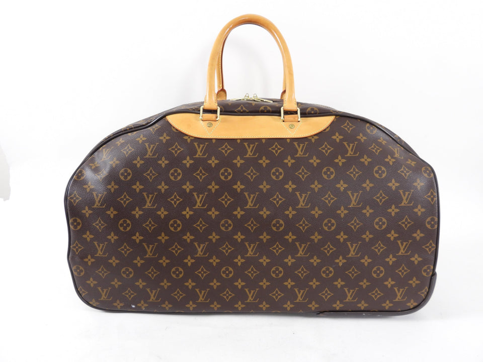 Louis Vuitton Eole 60 Monogram Rolling Luggage Travel Duffle Bag