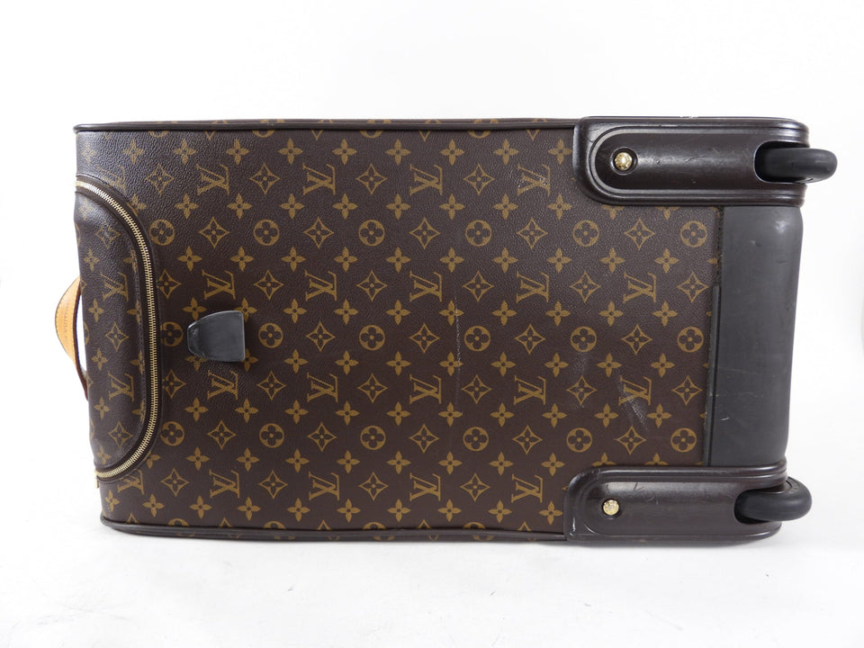 Louis Vuitton Eole 60 Monogram Rolling Luggage Travel Duffle Bag
