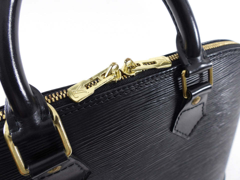 Louis Vuitton Vintage Black Epi Alma PM Bag