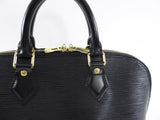 Louis Vuitton Vintage 2002 Black Epi Leather Alma PM Bag