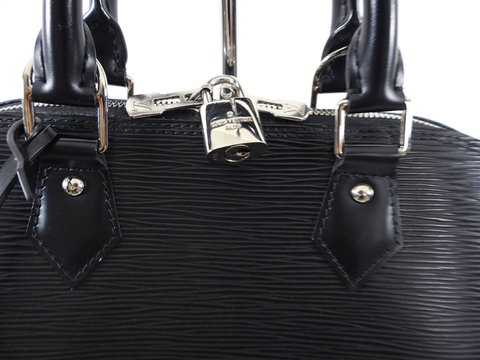 Louis Vuitton Epi Alma PM in Black and SHW
